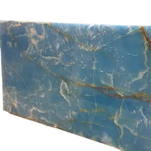 United State blue onyx slabs for countertops wall floor tiles