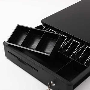 Oem 405 Heavy Duty kim loại POS ngăn kéo tiền mặt an toàn hộp tiền với 5 hóa đơn 5 đồng xu ngăn và Key khóa tiền mặt đăng ký - Product Image 5