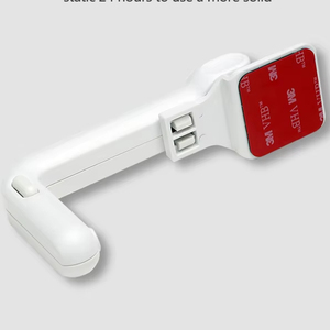 चाइल्ड प्रूफ फ्रिज लॉक-डुअल-बटन रिलीज वाले वयस्कों के लिए आसान, सरल और सुरक्षित स्थापना के लिए मजबूत 3 मीटर वीएचबी टेप का उपयोग करता है - Product Image 3