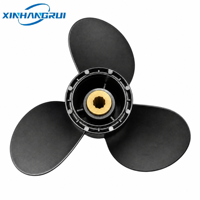 58100-93723-019 PROPELLER ALUMINIUM HITAM 9 1/4X9 untuk SUZUKI DT9.9 DT15 DF8 DF9.9 DF15 MOTOR TEMPEL 2/4 TAK UNTUK PERAHU