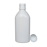 Bouteille en plastique HDPE blanche de 200 ml, forme cylindrique, avec bouchon à vis et pulvérisateur |   Bouteille en plastique de qualité pharmaceutique pour liquides |   Vente en gros