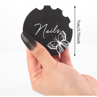 INS professionnel manucure Nailfie disque coloré Nail Art affichage carte conseil papier Nail Salon accessoire pour Nail Tech Photo Prop