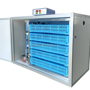 OUCHEN AC220V DC12V double alimentation 350 incubateurs d'oeufs à rouleaux incubateur solaire automatique d'oeufs à couver à vendre