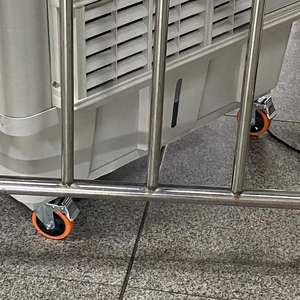 SQ Castor rueda de pvc/PU 3 4 5 Zoll orange PVC-Lenkräder 100mm mittelschwere Rollen für Wagen - Product Image 6