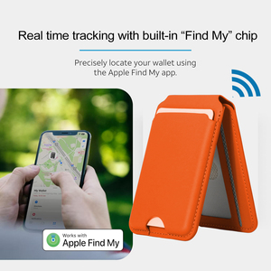 New Arrival PU da <span class=keywords><strong>GPS</strong></span> định vị toàn cầu từ ID chủ thẻ quà Tặng điện thoại Đứng Ví Mag an toàn Ví tìm thấy điện thoại của tôi - Product Image 3
