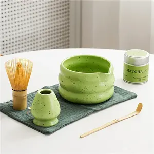 4/5/6/قطع مزج ماتشا باللون الأبيض/الأخضر/الأزرق/الأرجواني ، أدوات شاي الخيزران اليابانية ، مجموعات ماتشا الرائعة - Product Image 3
