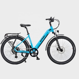 Bicicleta eléctrica de ciudad con batería de 36V y 15Ah para niños, Shimano <span class=keywords><strong>desviador</strong></span>, neumático grueso, marco de aleación de aluminio, electrónica Digital - Product Image 1