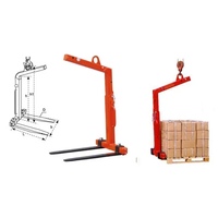 Fourches de levage de palettes auto-ajustables standard personnalisables pour grue d'équilibrage