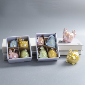 <span class=keywords><strong>Huevos</strong></span> de Cerámica Decorativos de Pascua con Luz LED, Adornos de Primavera para <span class=keywords><strong>la</strong></span> Fiesta de Pascua, Venta al Por Mayor - Product Image 5