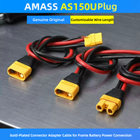 Câble d'extension d'alimentation anti-étincelles plaqué or AMASS AS150U pour connexion batterie ESC de drone agricole multirotor à charge lourde