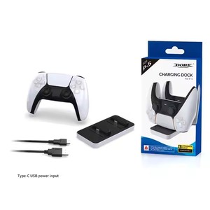 TP5-0591 Sạc <span class=keywords><strong>Dock</strong></span> điều khiển sạc cho ps5 Trạm Sạc Gamepad kép sạc đứng cho ps5 điều khiển - Product Image 1