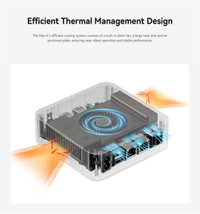 Beste OUMAX MAX N5 Intel N5095 Nieuw Model 8G+128G Mini PC SSD Stabiel Netwerk 2xHDTV Scherm <span class=keywords><strong>Computer</strong></span> voor Werk Monitor Onderwijs - Product Image 5