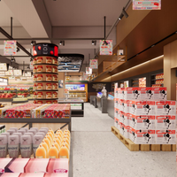 Projet de rénovation complet d'un supermarché, d'un magasin de proximité, construction clé en main, EPC, décoration intérieure, travaux civils