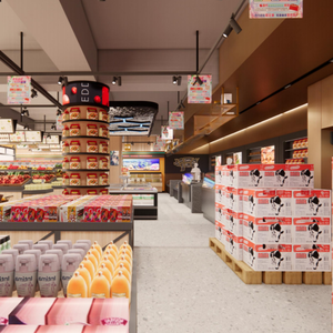 Progetto Chiavi in Mano per Supermercati e Negozi di Convenienza: Costruzione EPC, Decorazione Interna, Lavori Civili, Ristrutturazione Completa del Negozio - Product Image 4