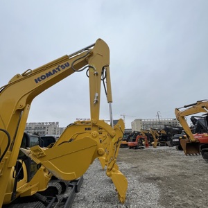 <span class=keywords><strong>Mini</strong></span>-excavatrice sur chenilles Komatsu PC56 de marque japonaise CE/EPA, 5 tonnes, moteur diesel, pompe, engrenage, utilisée avec lame, chenilles en caoutchouc et godet - Product Image 5