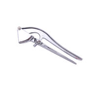 Premium kwaliteit aluminiumlegering knoflookpers, handmatige knoflookknijper en -stamper met pitverwijderaar