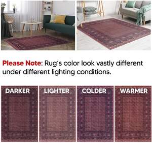 Tappeto d'ingresso 3 'x 5' con supporto antiscivolo, ideale per Enteryway, cucina, bagno, lavanderia-Vintage, facile da pulire, resistente - Product Image 6