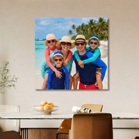 Décoration murale moderne en toile imprimée sur châssis 12*12 pouces avec cadre en bois massif, impression Epson haute résolution, encre durable et écologique