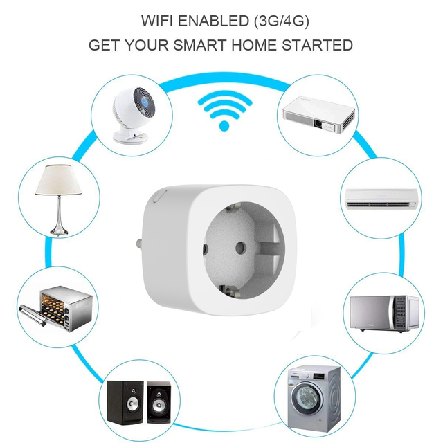 2023 Mini Wifi Smart Plug Outlet Compatible with Alexa and Google Home with Timing Function for IOS/Android Smart Socket