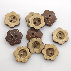 <span class=keywords><strong>Botones</strong></span> de Flor de Cáscara de Coco Natural, 2 Agujeros, Ecológicos, Lavables, <span class=keywords><strong>para</strong></span> Prendas, <span class=keywords><strong>Ropa</strong></span> de Niños, Costura, Manualidades - Product Image 3