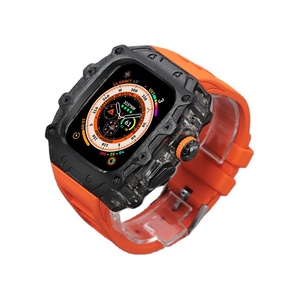 Zinc Alloy Transparent <strong>Watch</strong> <strong>case</strong> Multiple Color Fluororubber Strap for Iwatch <strong>Watch</strong> <strong>case</strong> Smartwatch <strong>Cases</strong> with Band - Product Image 1