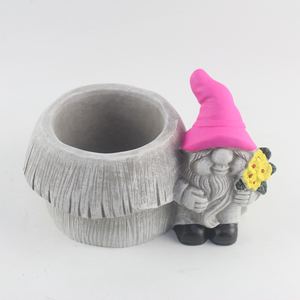 Moldes de cemento decorativos hechos a mano para maceta de cemento Sprite anticongelante de invierno moderno para uso en suelo o colgante - Product Image 1