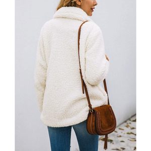 Abrigo de Invierno para Mujer Prettigarden, Chaqueta Casual de Forro Polar Sherpa, Estilo Piel Sintética - Product Image 6