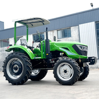 Multifunktionaler 4x4 Kompakttraktor 70 PS Reisfeld-Landwirtschafts-Dieseltraktor Hydraulischer Traktor für Ingenieurmaschinen
