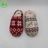 Pantoufles en tricot doux pour femmes à prix réduit, avec semelle antidérapante en mousse à mémoire de forme, pantoufles d'intérieur en tricot pour femmes