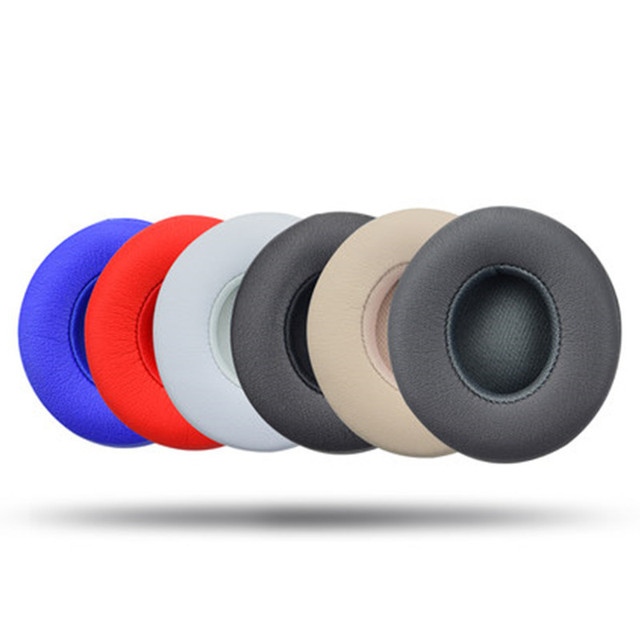 PU Replacement Ear Pads for Beats Solo 3 Wireless & Solo 2 Wired On-Ear Headphones Accessory Cushions for Better Comfort
