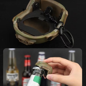 Llavero abridor de botellas de cerveza, colgante táctico rápido con forma de casco, llaveros EDC para cerveza, adornos decorativos para camping y colección <span class=keywords><strong>G</strong></span> - Product Image 3