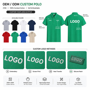 Chemise Homme 100% Coton Tricoté à Manches Courtes Couleur Unie Respirante Anti-Plis Séchage Rapide Décontractée Broderie Logo Personnalisé - Product Image 2