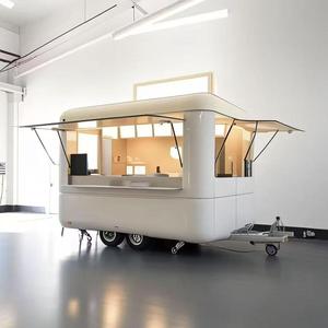 รถขายอาหารเคลื่อนที่อเนกประสงค์สำหรับงานปิ้งย่างกลางแจ้ง ราคาโรงงาน ผลิตจากไฟเบอร์กลาส พร้อมเตาปิ้งย่าง/หม้อทอด - Product Image 1