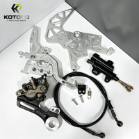 Kit de conversion de pédale de frein arrière KOTORQ pour Talaria Sting MX3 Sting R MX4, support de double étrier en aluminium CNC, amélioration E-Moto