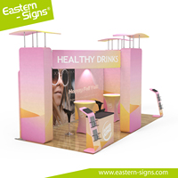 Système d'exposition pour lancement de nouveaux produits, stand publicitaire pour salon professionnel 3*6m