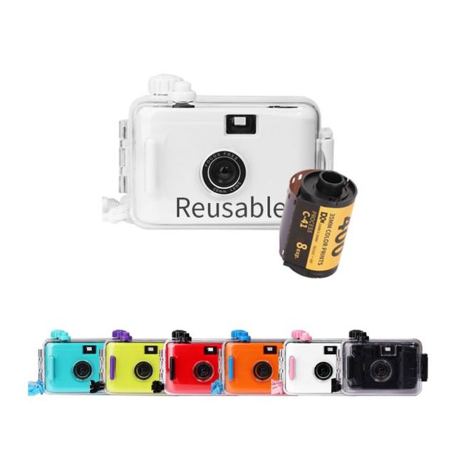 2025 Waterproof Small White Underwater Disposable 35Mm Film Reusable Camera With Logo