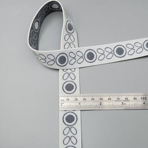 Cinta de satén blanca personalizada, cinta de margaritas, 2,5 cm, cinta de seda, accesorio de ropa amigable para bolsos, materiales ecológicos - Product Image 4