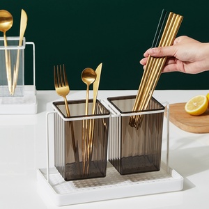 Support mural créatif de luxe léger en plastique pour cuillères de cuisine, avec égouttoir, pour la maison et les restaurants - Product Image 5