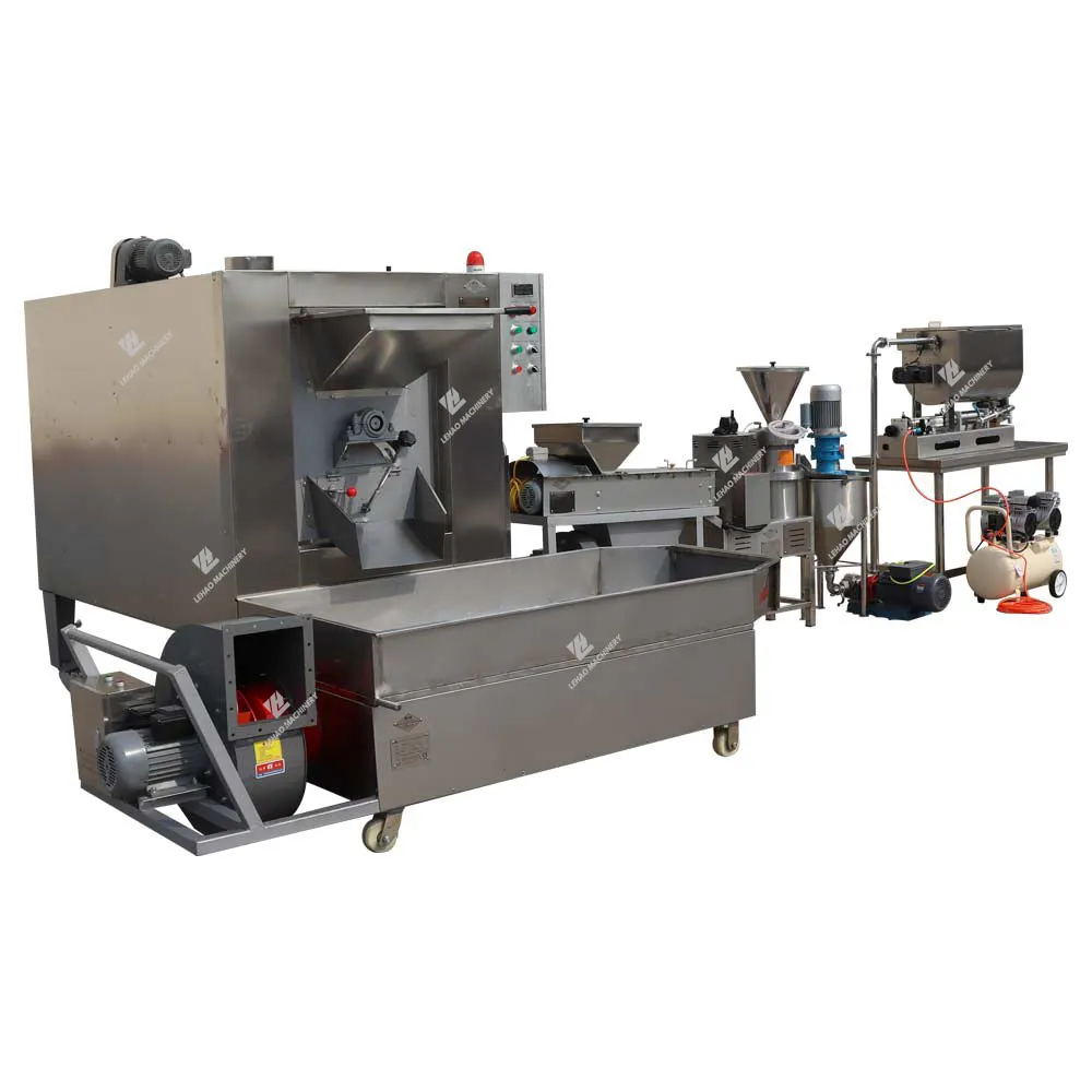 High quality industrial commercial automatic shea almond cocoa peanut butter making machine