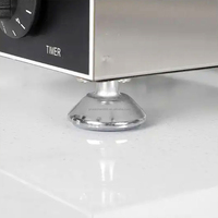 110V 220V personnalisé 50 trous Poffertjes Machine en acier inoxydable Surface Mini muffin en forme de coeur faisant la Machine / Mini crêpe