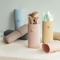Essentiels de voyage étanches portables pour organisateur de toilette couverture Anti-chute sac de maquillage écologique pochette cosmétique fermeture à glissière