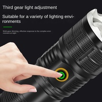 Linterna YesFire, Impermeable, LED Recargable, Súper Brillante, de Largo Alcance, Láser de Alta Potencia para Exteriores, Lámpara de Xenón con Enfoque, Pequeña, de Aluminio