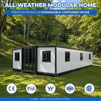 Maison mobile préfabriquée sans chantier de construction, 20 pieds, 40 pieds, 2 ou 3 chambres, avec cuisine et salle de bain, maison conteneur pliable