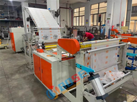 Rollo de cinta de cuerda de tracción completamente automático, bolsa de basura, máquina para hacer bolsas de basura, línea de producción