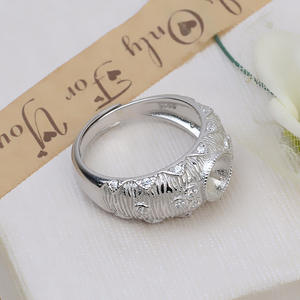 Bague Princesse Rétro Européenne et Américaine en Argent S925 Faite à la Main Wenchi, Support Creux pour Perles 7-8, Perles Semi-finies - Product Image 4