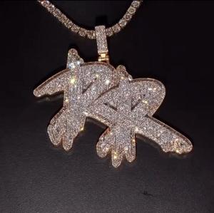 Colgante de Moissanita de Lujo Estilo Hip Hop para Hombre y Mujer, Chapado en Plata de Ley 925 con Diamantes, Joyería de Estilo Cadena, Regalo Exclusivo - Product Image 5