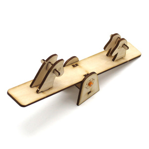 Kit de balancín de animales de madera, juguete educativo de ciencia de montaje manual para niños de 4 a 6 años, regalo educativo STEM de aprendizaje STEAM - Product Image 4