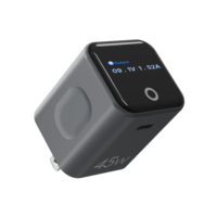Chargeur intelligent AVS 45W GaN PD à charge rapide pour ordinateur portable, téléphone, tablette EN 50075 EN 62368