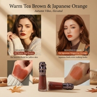 Vente en gros de gloss à lèvres bio vegan personnalisé en vrac avec pompon, longue tenue pour le maquillage quotidien, emballage personnalisé