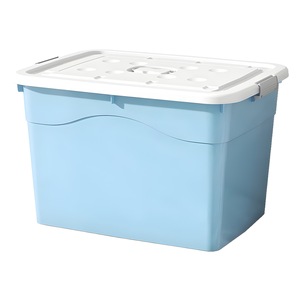 Boîte de rangement pour vêtements avec couvercle, grande, rectangulaire, en plastique, rose nordique, type sur pied, pour usage domestique - Product Image 5